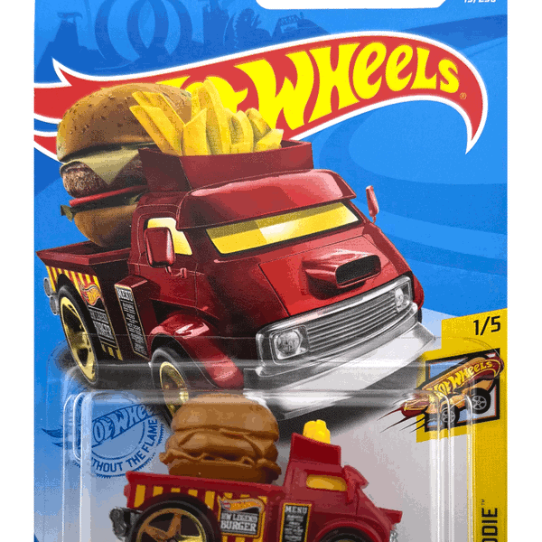 BigD Toys | 2021 Hot Wheels Buns of Steel Food Truck Tooned Red GRY07