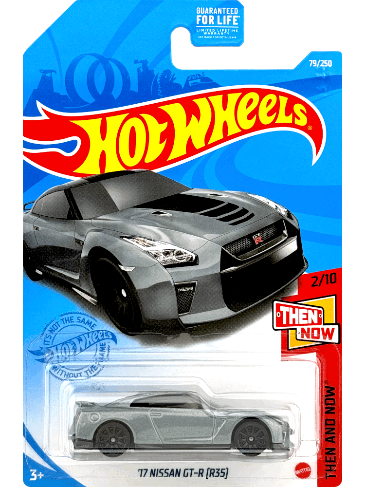 2021 Hot Wheels Mainline #079 - '17 Nissan GT-R R35 (Grey) GTC70