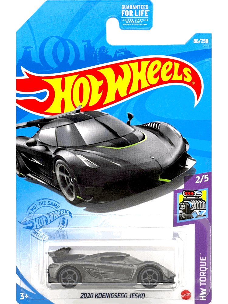 2021 Hot Wheels Mainline #086 - 2020 Koenigsegg Jesko (Grey) GRY04