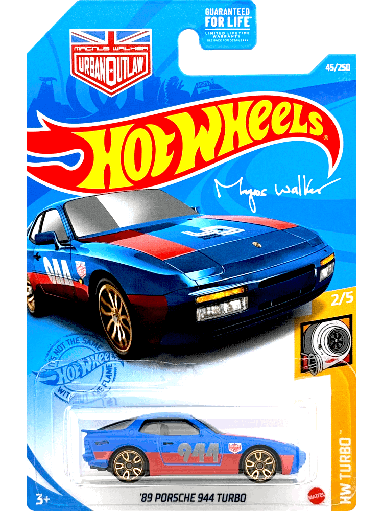 2021 Hot Wheels Mainline #045 - '89 Porsche 944 Turbo (Blue) GTC38