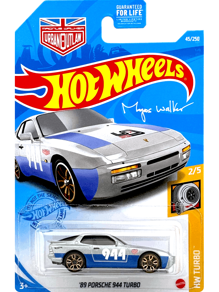 2021 Hot Wheels Mainline #045 - '89 Porsche 944 Turbo (Silver) GRY56