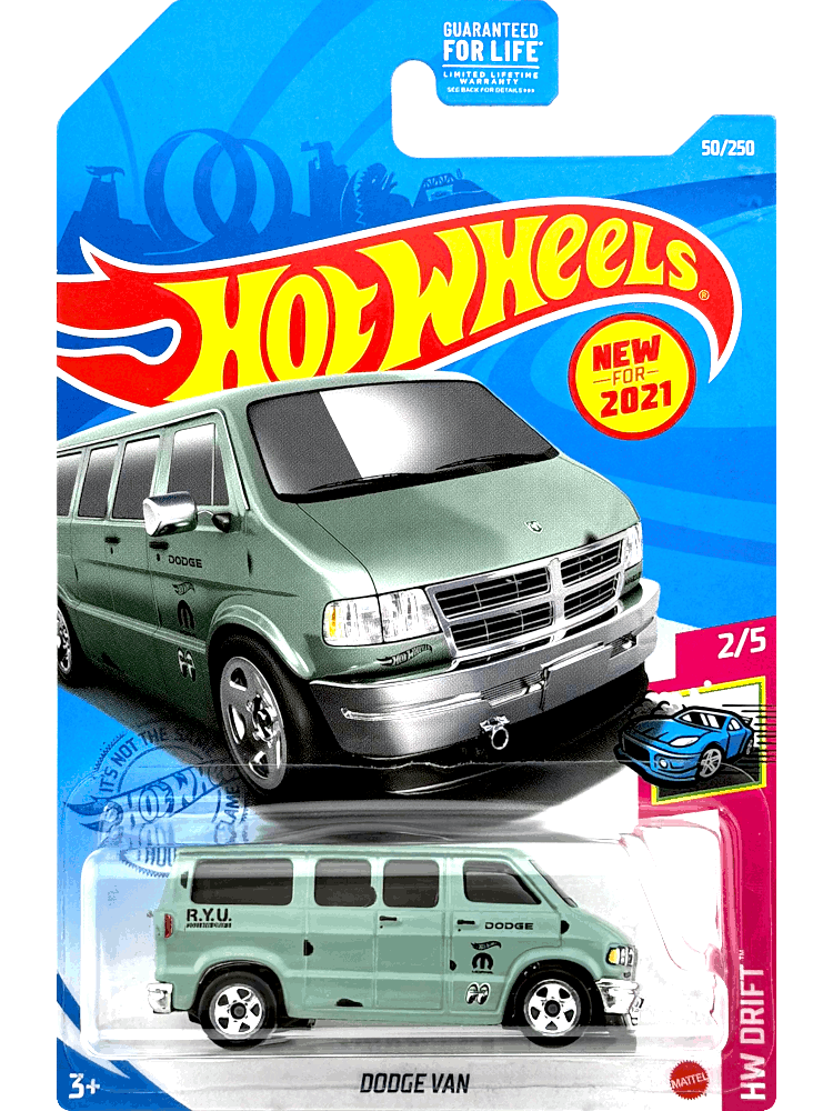 2021 Hot Wheels Mainline #050 - Dodge Van JDM Dajiban (Green) GRX21