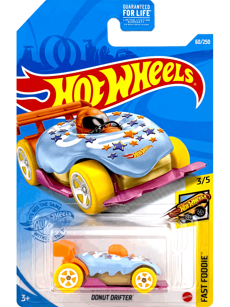 2021 Hot Wheels Mainline #060 - Donut Drifter (Blue) GTB92