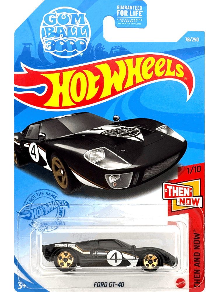 2021 Hot Wheels Mainline #078 - Ford GT-40 (Black) GTC66