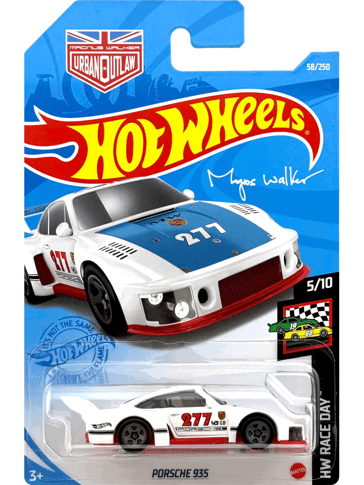 2021 Hot Wheels Mainline #058 - Porsche 935 Slantnose Turbo (White) GTB65
