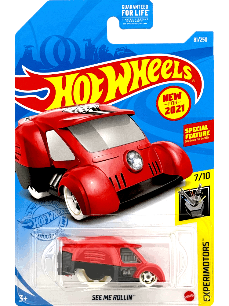 2021 Hot Wheels Mainline #081 - See Me Rollin' (Red) GTB34