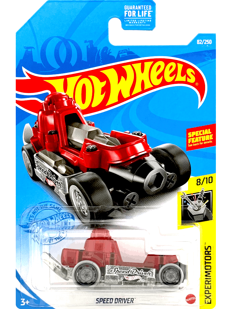 2021 Hot Wheels Mainline #082 - Speed Driver (Red) GRX78