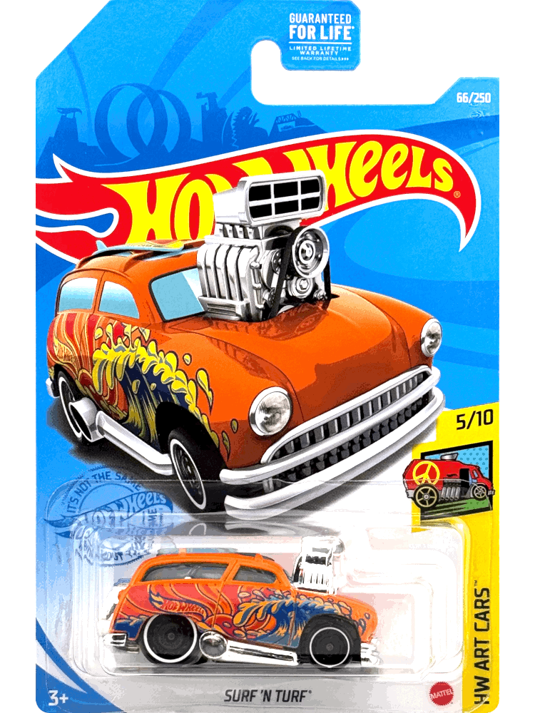 2021 Hot Wheels Mainline #066 - Surf 'N Turf (Orange) GRY38
