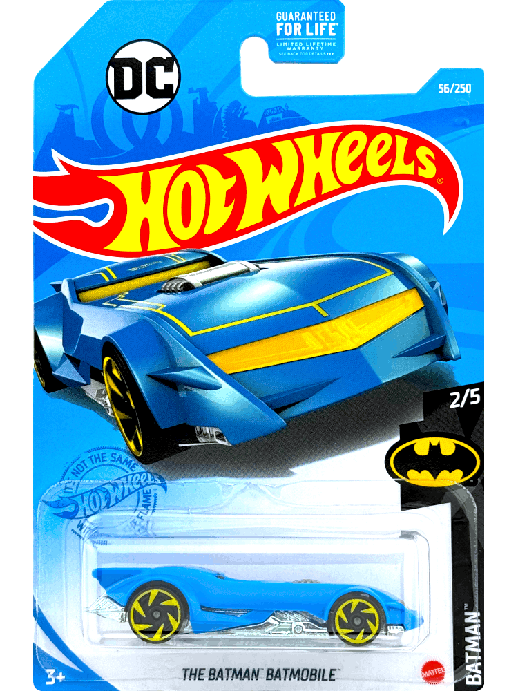 2021 Hot Wheels Mainline #056 - The Batman Batmobile (Blue) GRX87