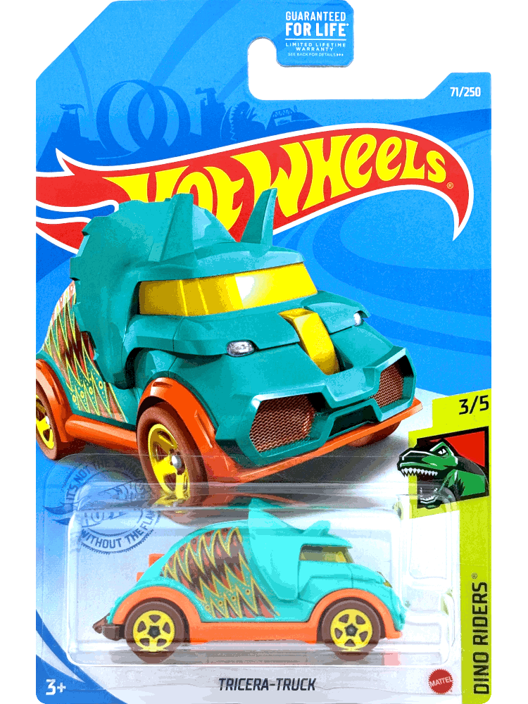 2021 Hot Wheels Mainline #071 - Tricera-Truck (Green) GTC40