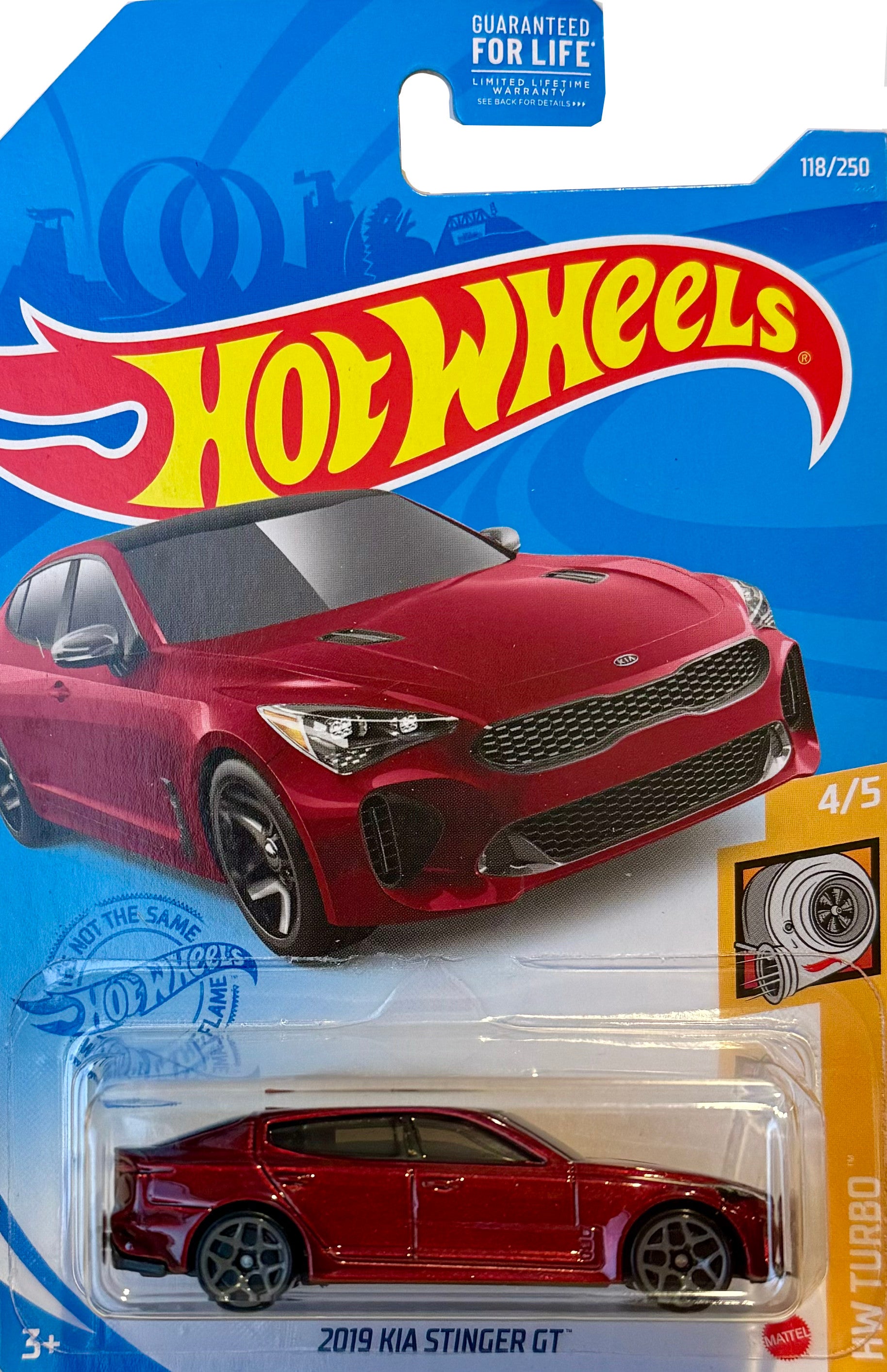 2021 Hot Wheels Mainline #118 -  2019 Kia Stinger GT (Red) GRY58