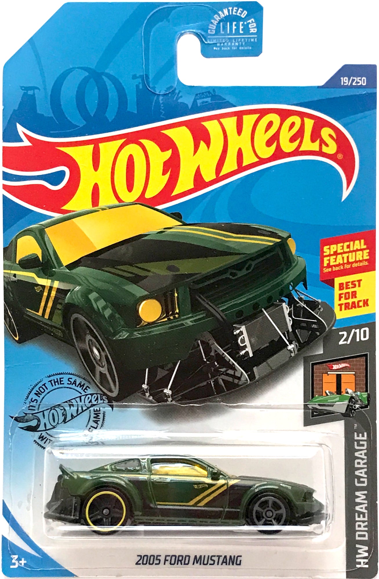 2020 Hot Wheels Mainline #019 - 2005 Ford Mustang (Green) GHF29