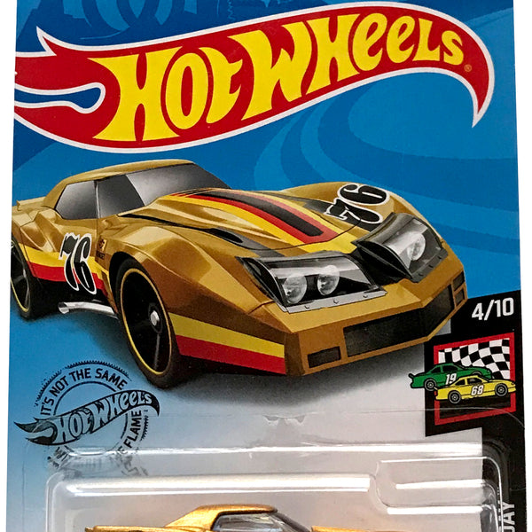Voiture Miniature Hot Wheels 1/64 - Corvette Greenwood 1976 Verte - Mainline 2020 #4/10 - Neuf