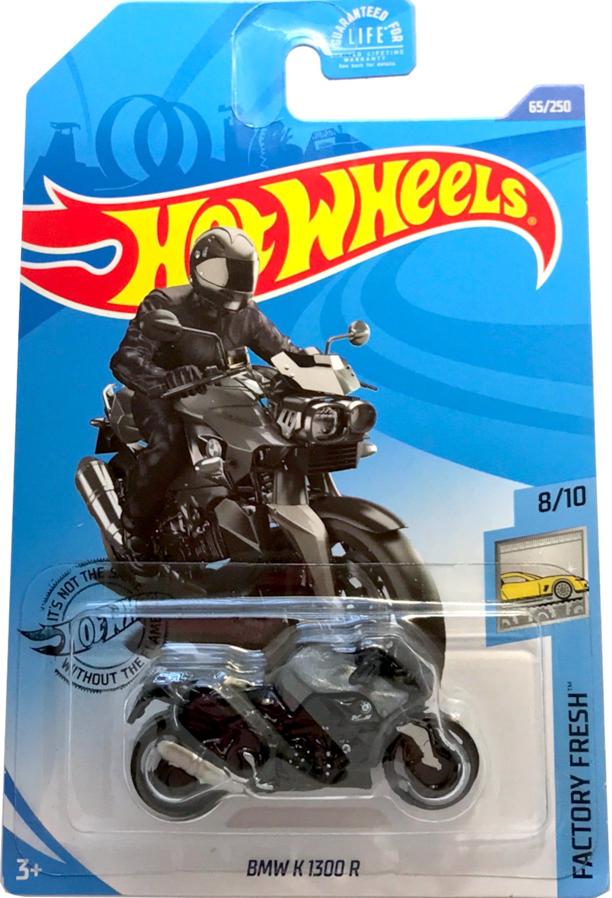 2020 Hot Wheels Mainline #065 - BMW K1300R Motorcycle (Black) GHF94