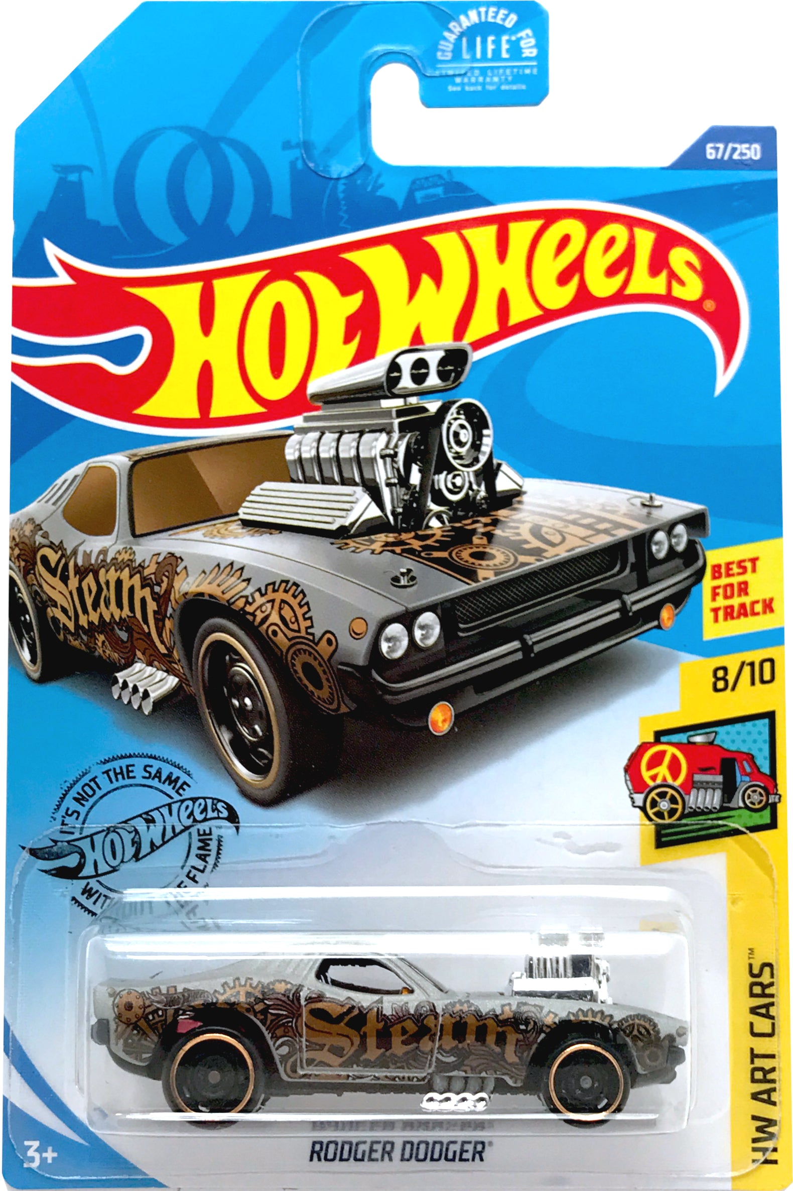 2020 Hot Wheels Mainline #067 - Rodger Dodger Steampunk (Grey) GHD92
