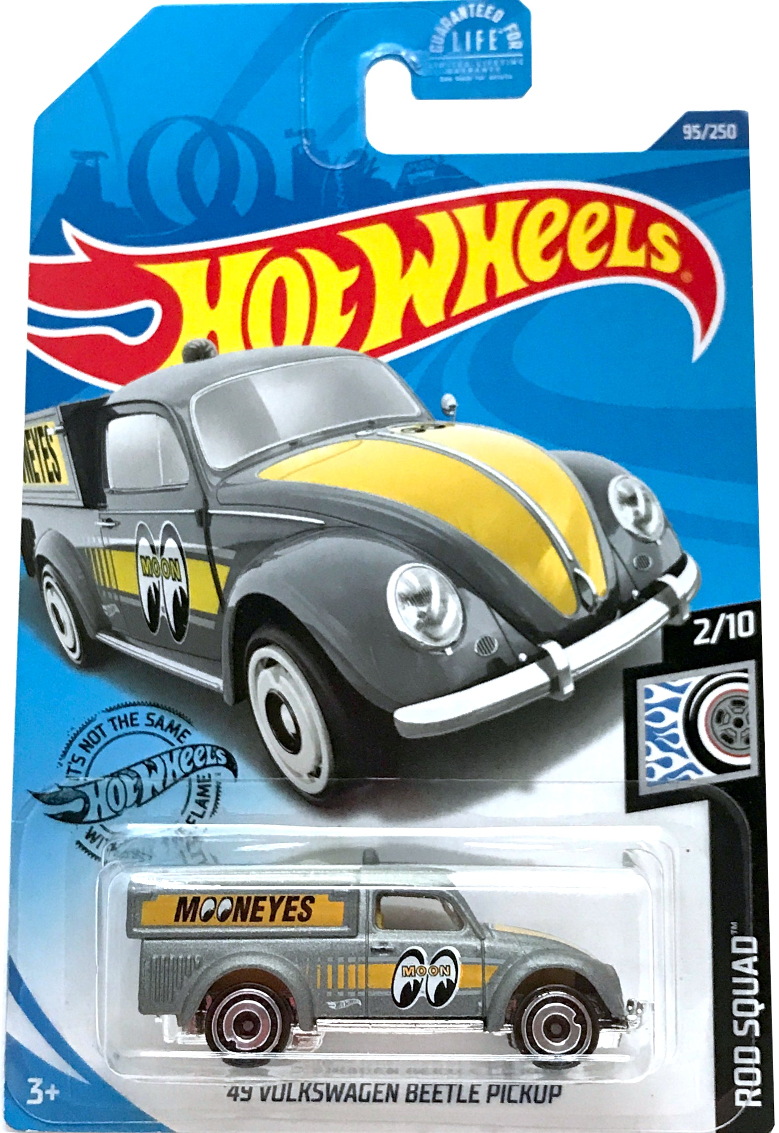 2020 Hot Wheels Mainline #095 - '49 Volkswagen Beetle Pickup (Grey) GHG53