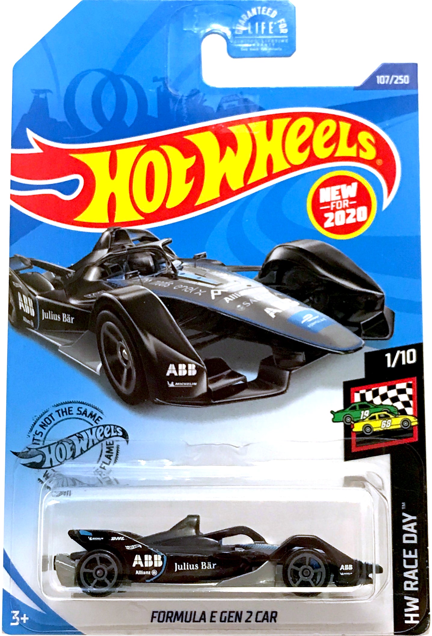 2020 Hot Wheels Mainline #107 - Formula E Gen 2 Car (Black) GHB49