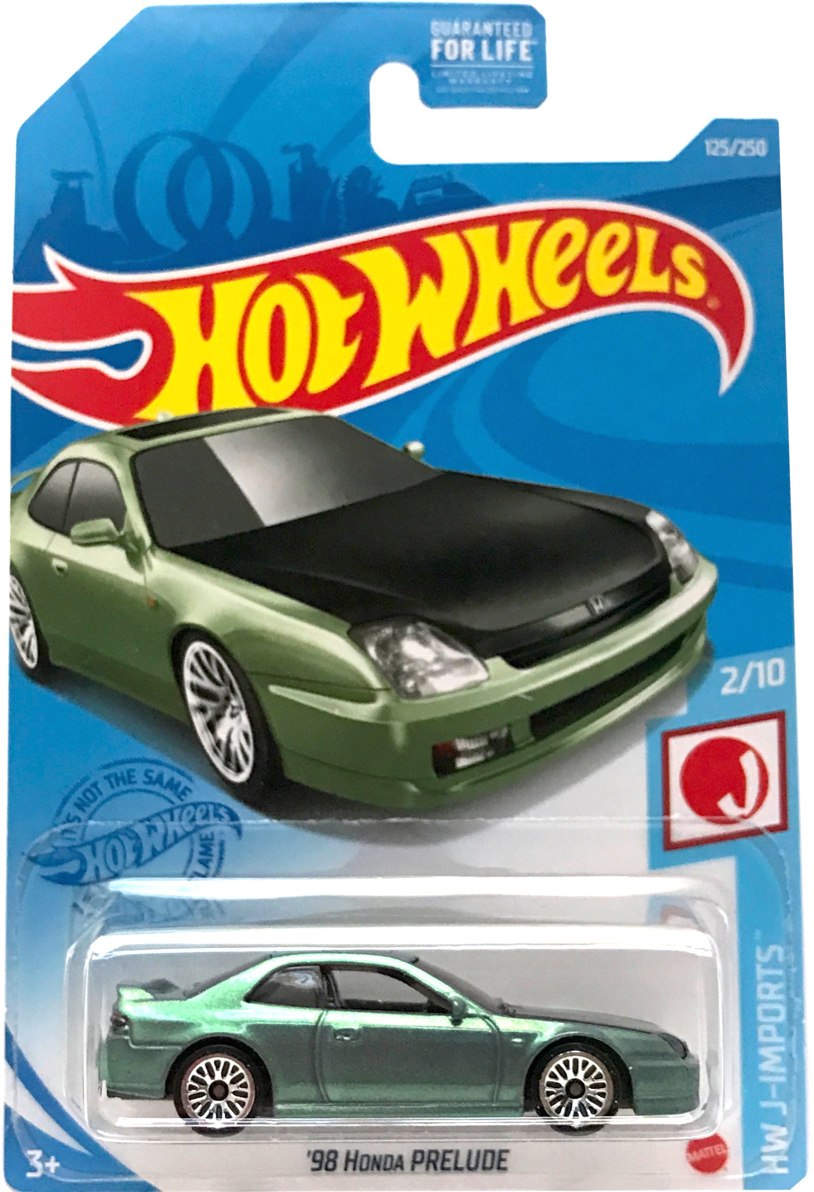 2021 Hot Wheels Mainline #125 - '98 Honda Prelude (Green) GTD34