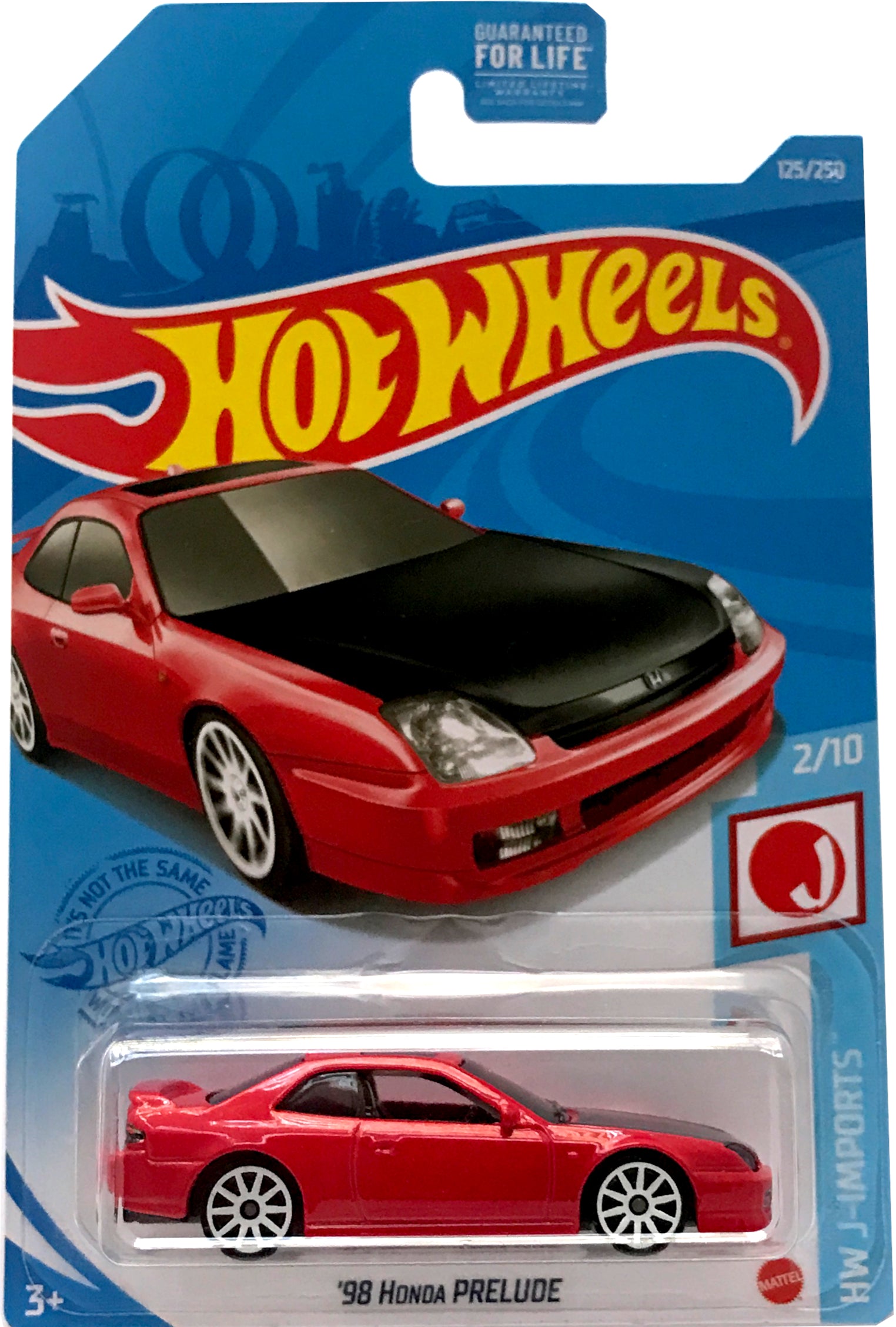 2021 Hot Wheels Mainline #125 - '98 Honda Prelude (Red) GTC08