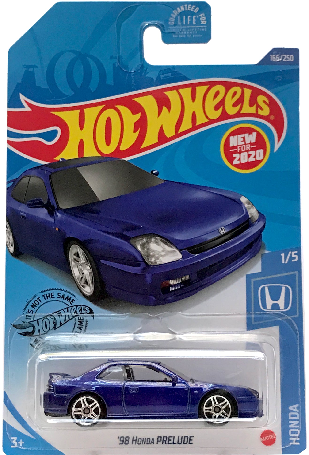 2020 Hot Wheels Mainline #166 - '98 Honda Prelude (Blue) GHF15