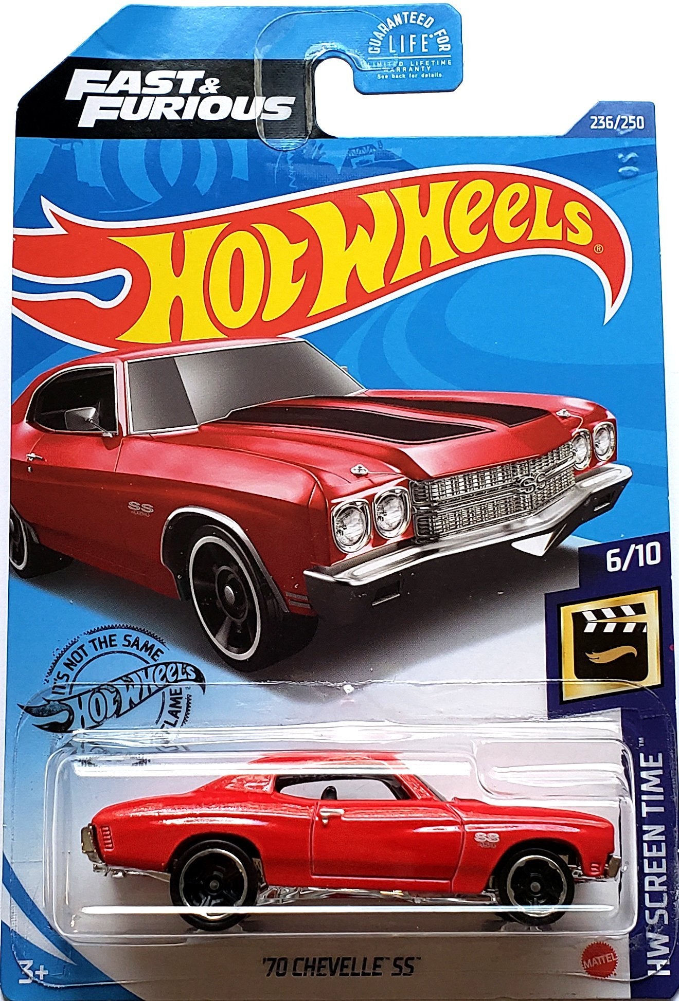 2020 Hot Wheels Mainline #236 - 1970 Chevy Chevelle SS (Fast & Furious Red) GHC78