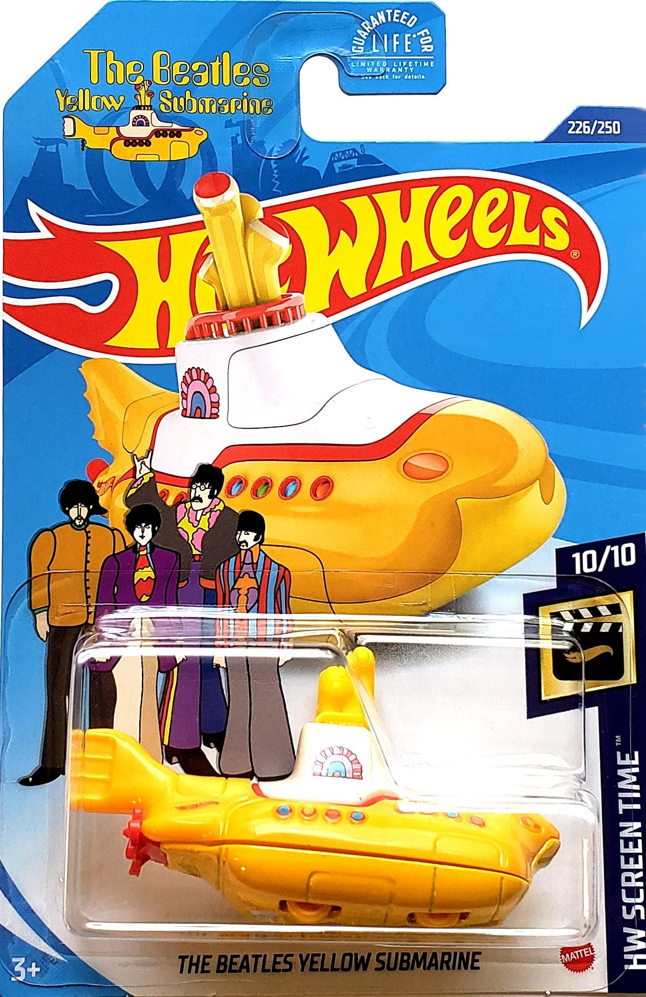 2020 Hot Wheels Mainline #226 - The Beatles Yellow Submarine (Treasure Hunt) GHD78