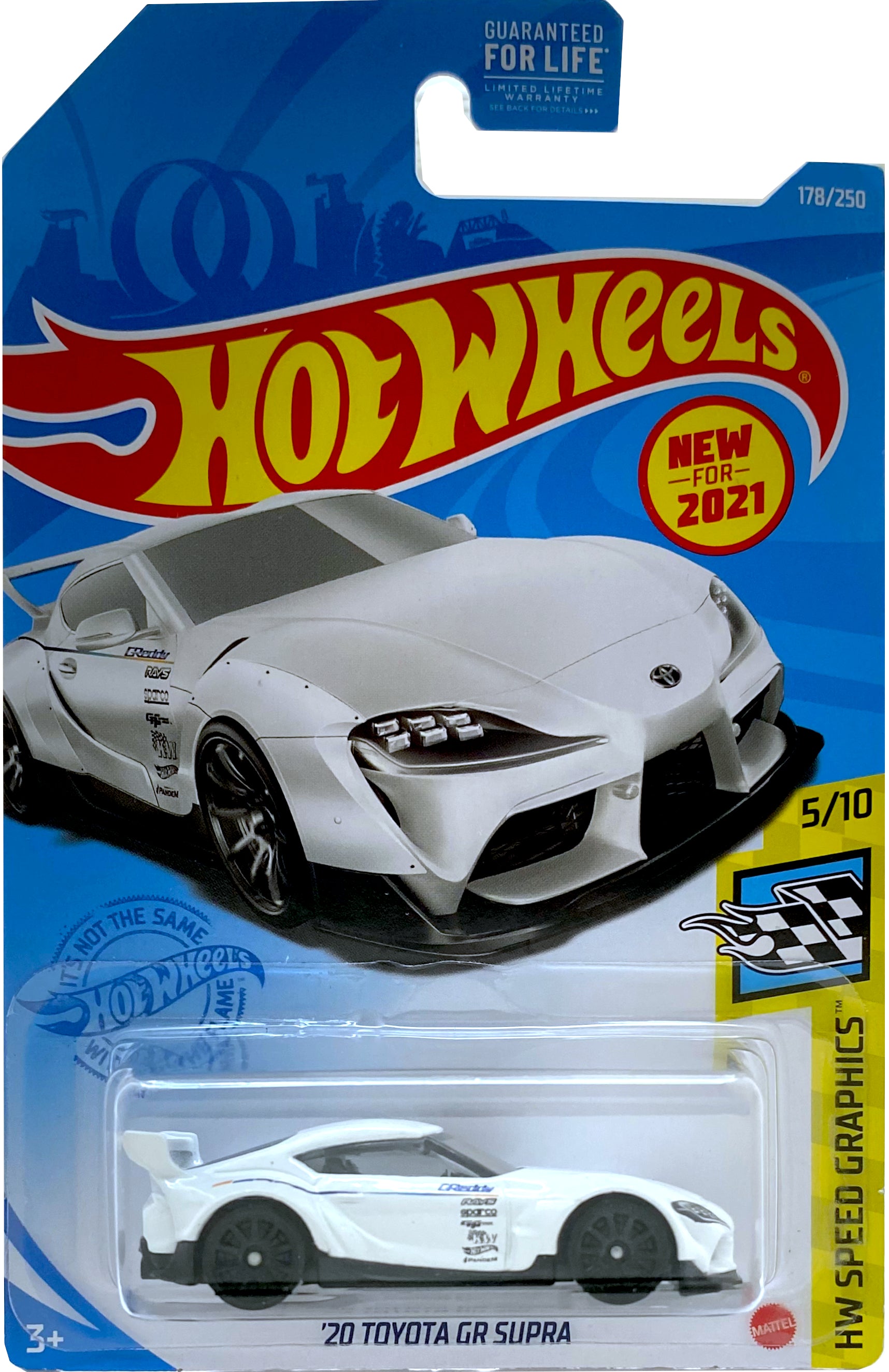 2021 Hot Wheels Mainline #178 - '20 Toyota Supra GR (White) GRX20