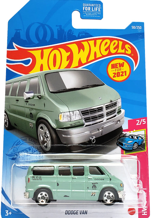 2021 Hot Wheels Mainline #050 - Dodge Van JDM Dajiban (Green) GRX21