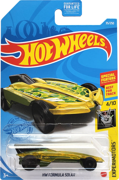 2021 Hot Wheels Mainline #035 - HW Formula Solar Racer (Yellow) GRX75