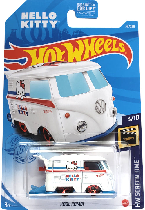2021 Hot Wheels Mainline #038 - Hello Kitty Kool Kombi VW Microbus (White) GRX94