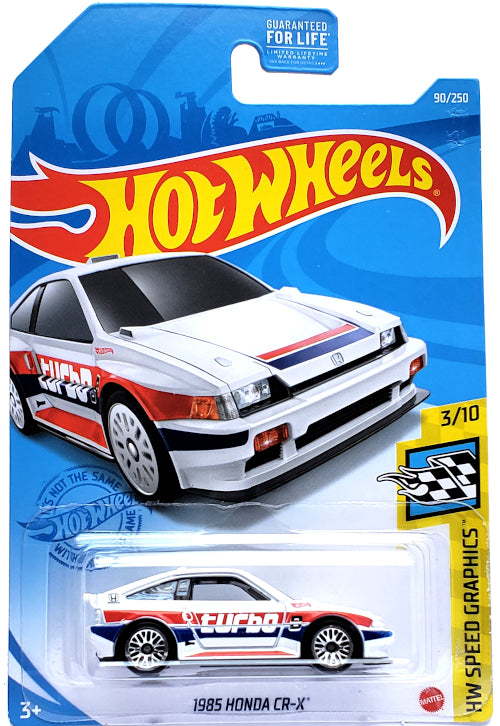 2021 Hot Wheels Mainline #090 - 1985 Honda CRX Widebody (White) GRY46