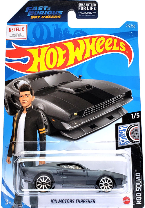 2021 Hot Wheels Mainline #072 - Ion Motors Thresher Fast and Furious Spy Racers (Grey) GRY64