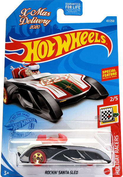 2021 Hot Wheels Rockin' Santa Sled Christmas Car GRY77 Holiday Racers