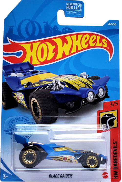 2021 Hot Wheels Mainline #076 - Blade Raider (Blue) GRY99