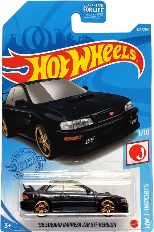 2021 Hot Wheels Mainline #124 - '98 Subaru Impreza 22b STi Version (Dark Blue) GTB01