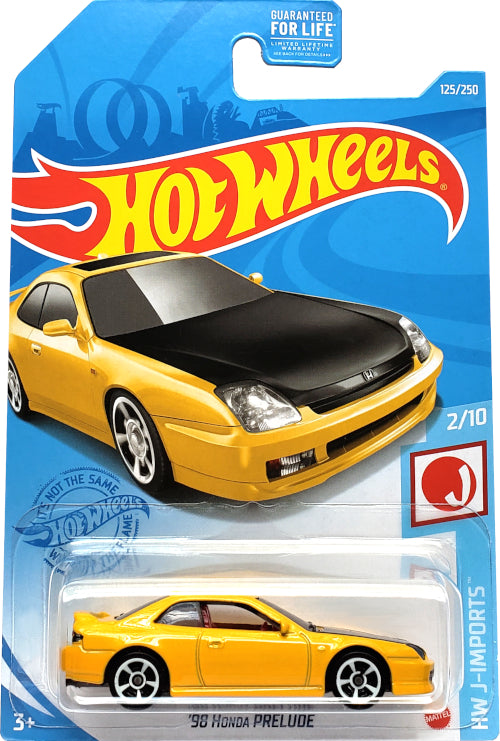 2021 Hot Wheels Mainline #125 - '98 Honda Prelude (Yellow) GTB05