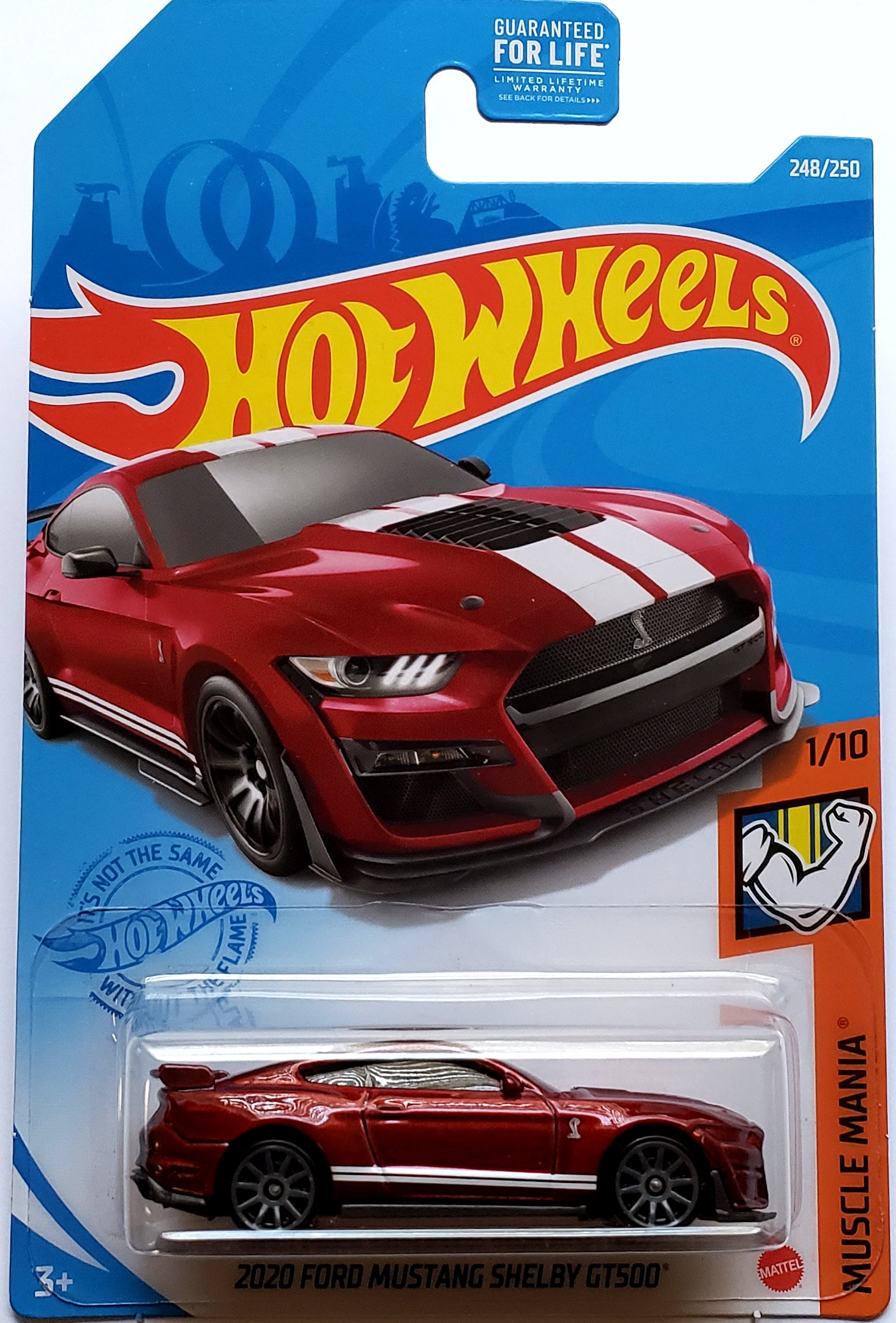 2020 Hot Wheels Mainline #248 - 2020 Ford Mustang Shelby GT500 (GS Exclusive Red) GTD38