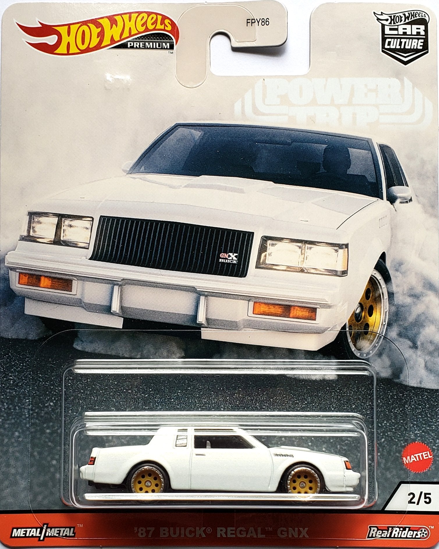 Hot Wheels Premium - 1987 Buick Regal GNX (Pearl White) GJR02