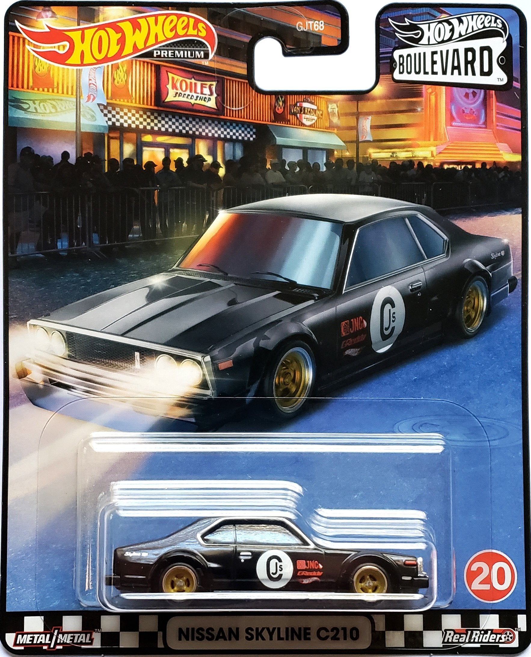 Hot Wheels Boulevard Premium - #20 Nissan Skyline C210 (Black) GJT68