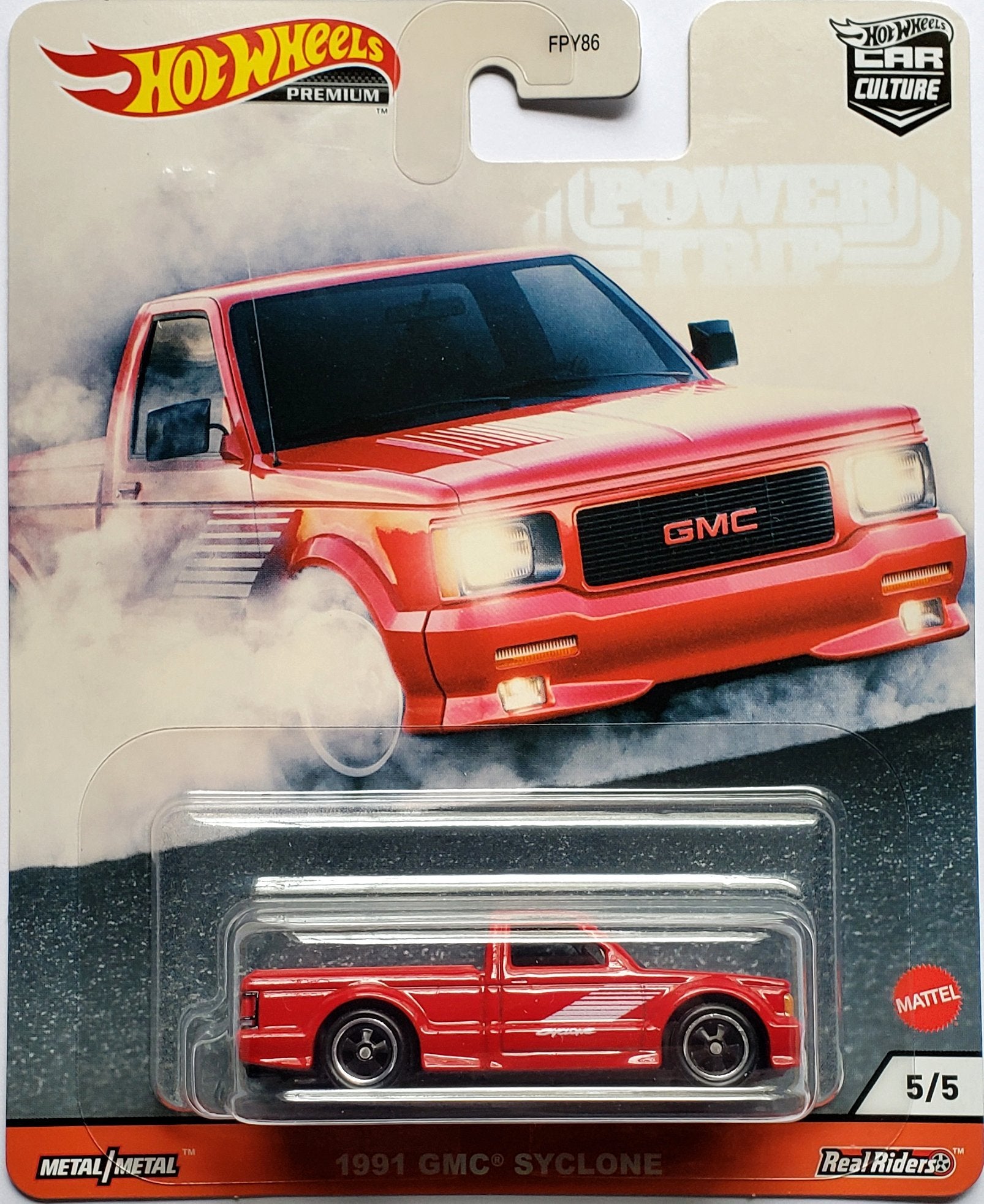 Hot Wheels Premium - 1991 GMC Syclone (Red) GJR01