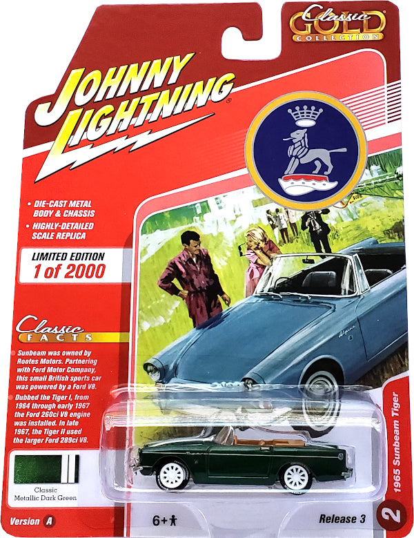 2020 Johnny Lightning Classic Gold - 1965 Sunbeam Tiger (Green) JLCG023-32A