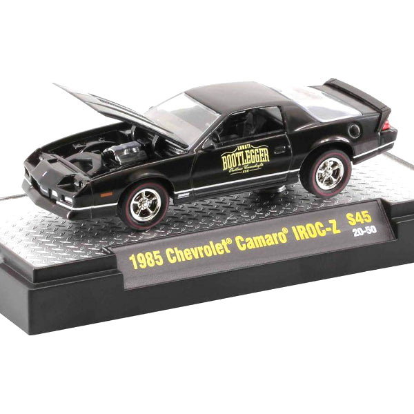 M2 Machines 1:64 Diecast 1985 Chevy Camaro IROC-Z Lunati Bootlegger