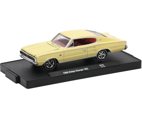 2021 M2 Machines Auto Drivers R75-21-15 - 1966 Dodge Charger 383 (Yellow)