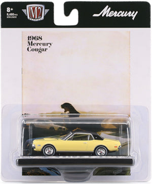 2021 M2 Machines Auto Drivers R76-21-19 - 1968 Mercury Cougar XR-7 (Yellow)